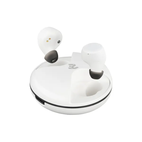 Наушники беспроводные RainDrops Light True Mic белые 2E (2E-EBTWRDLWT) - Фото 4