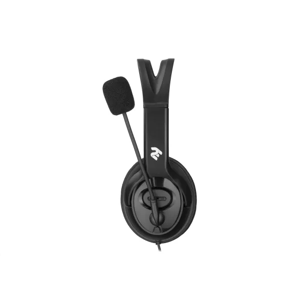 Гарнитура ПК стерео Over-ear mini-jack omni-mic 1.2м чёрная 2E (2E-CH13SJ) - Фото 3