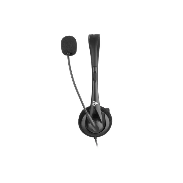 Гарнітура ПК моно On-ear mini-jack omni-mic 1.2м чорна 2E (2E-CH11MJ) - Фото 3