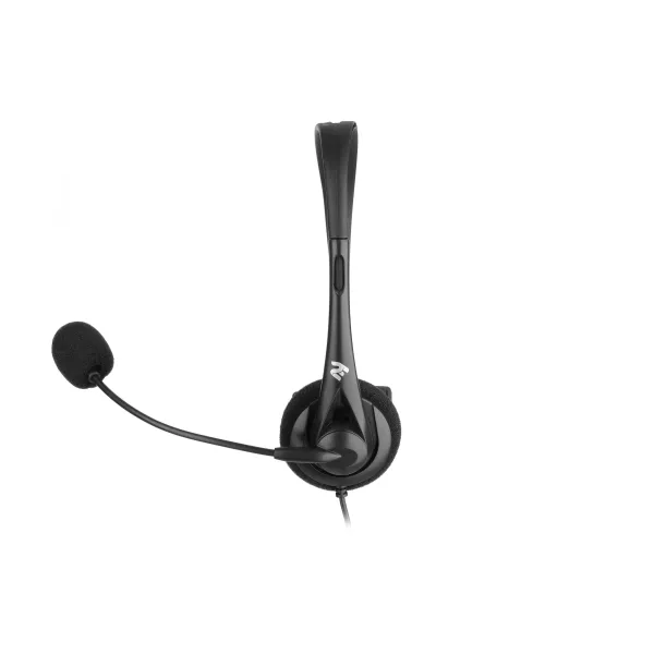 Гарнітура ПК моно On-ear mini-jack omni-mic 1.2м чорна 2E (2E-CH11MJ) - Фото 7