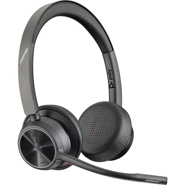 Гарнитура компьютерная стерео USB-A Bluetooth On-ear Voyager 4320-M чёрная Poly (77Y98AA) - Фото 1