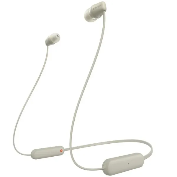 Наушники беспроводные In-ear BT 5.0 IPX4 SBC AAC Mic бежевые Sony (WIC100CCE70)