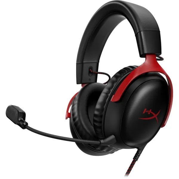 Гарнитура игровая mini-jack/USB-A/USB-C Cloud III чёрно-красная HyperX (727A9AA)