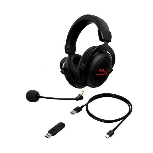 Гарнитура игровая WL/USB-A Cloud II Core чёрная HyperX (6Y2G8AA) - Фото 4