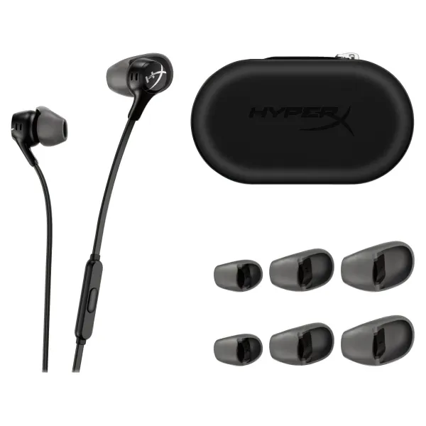 Гарнитура Cloud Earbuds II 3.5 мм чёрная HyperX (70N24AA) - Фото 1