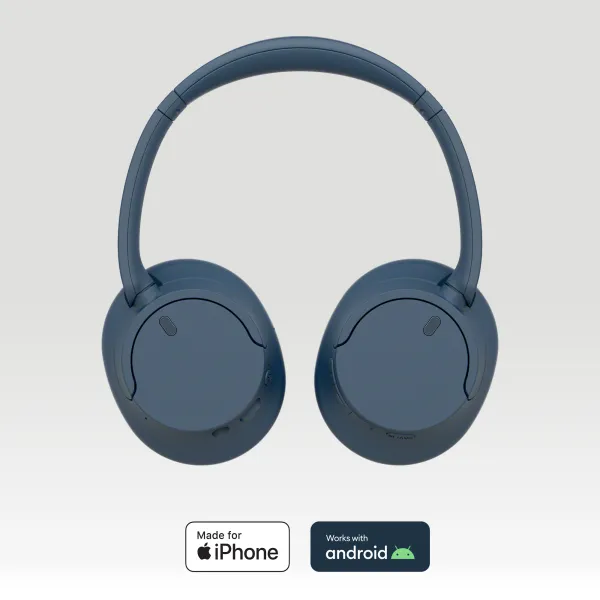 Наушники беспроводные Over-ear BT 5.2 ANC SBC AAC Mic синие Sony (WHCH720NL.CE7) - Фото 1