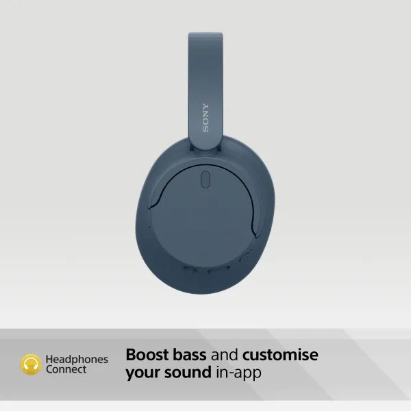 Наушники беспроводные Over-ear BT 5.2 ANC SBC AAC Mic синие Sony (WHCH720NL.CE7) - Фото 4