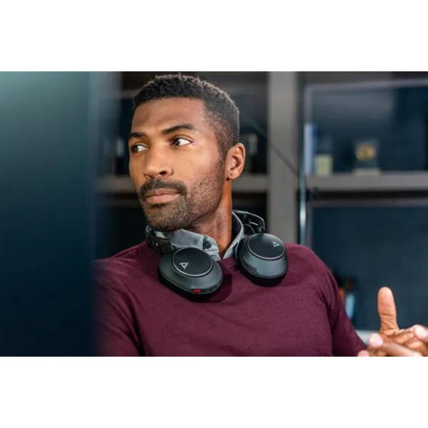 Гарнитура компьютерная стерео USB-A USB-C On-ear BT 5.3 3.5 мм 10 x Omni-mic Poly (8G7T8AA) - Фото 2
