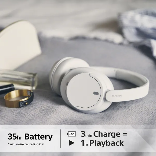Навушники бездротові Over-ear BT 5.2 ANC SBC AAC Mic білі Sony (WHCH720NW.CE7) - Фото 6