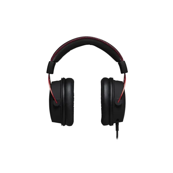 Гарнитура игровая Cloud Alpha mini-jack/dual 3.5мм 1.2м/2м чёрно-красная HyperX (4P5L1AM) - Фото 2