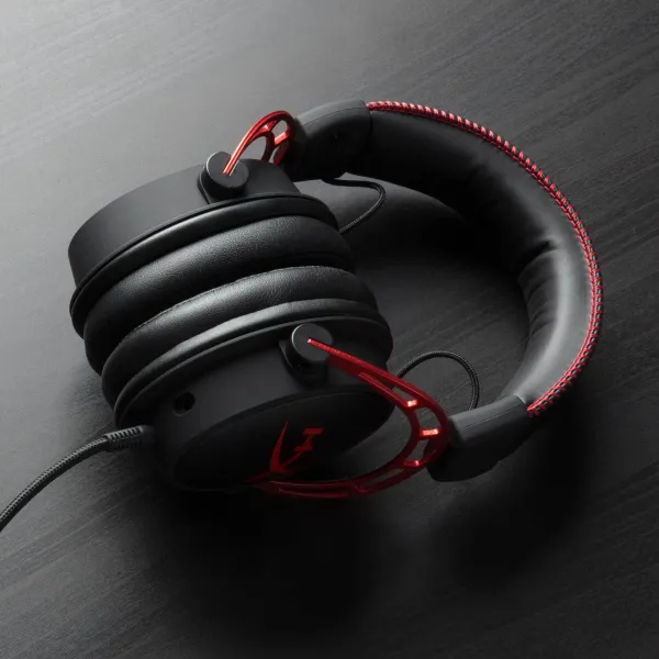 Гарнитура игровая Cloud Alpha mini-jack/dual 3.5мм 1.2м/2м чёрно-красная HyperX (4P5L1AM) - Фото 3