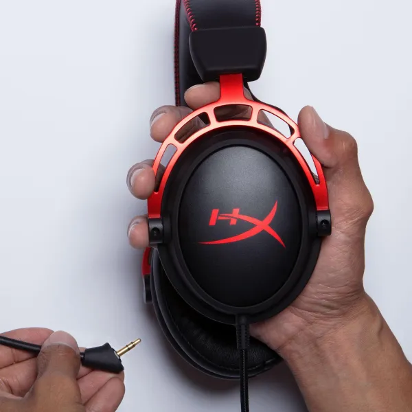 Гарнитура игровая Cloud Alpha mini-jack/dual 3.5мм 1.2м/2м чёрно-красная HyperX (4P5L1AM) - Фото 6