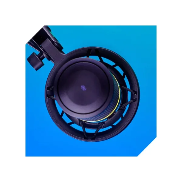 Микрофон USB-A геймерский, RGB, DuoCas, чёрный HyperX (4P5E2AA) - Фото 12
