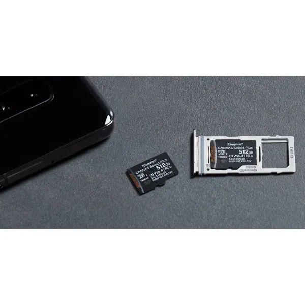 Карта памяти 512GB microSD C10 UHS-I U3 A1 Kingston (SDCS2/512GBSP) - Фото 2