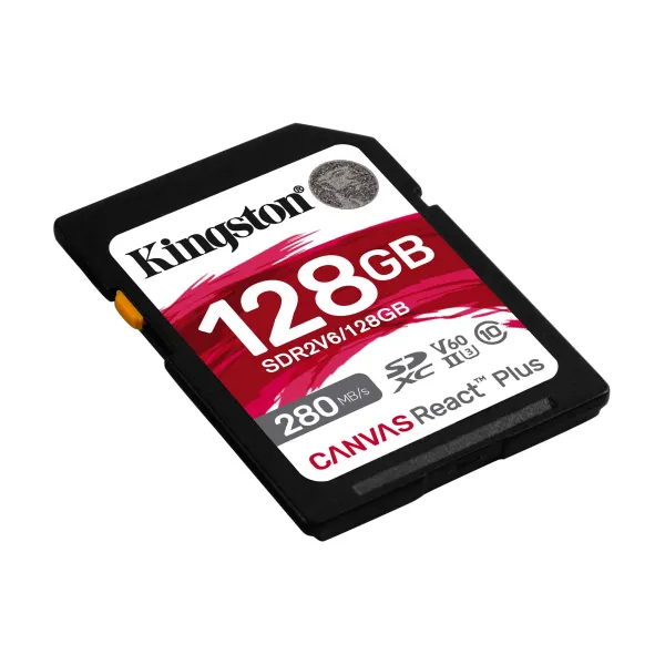 Карта памяти 128GB SD C10 UHS-II U3 Kingston (SDR2V6/128GB) - Фото 1