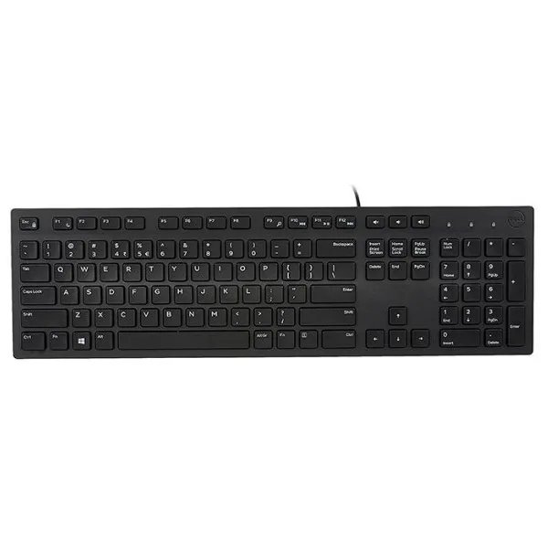 Клавиатура проводная Multimedia KB216, чёрная Dell (580-AHHE)
