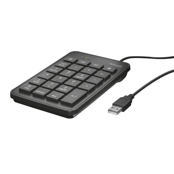 Клавиатура USB-A мембранная Xalas Numeric, чёрная Trust (22221_TRUST) - Фото 4