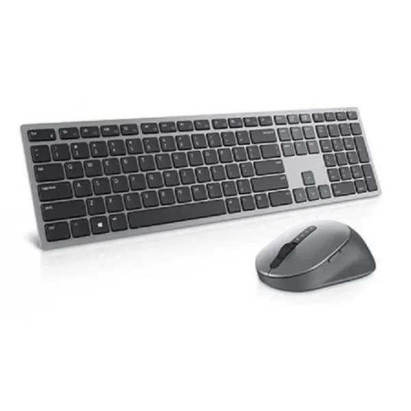 Комплект клавіатура та миша бездротовий Premier Multi-Device KM7321W сірий Dell (580-AJQV) - Фото 4