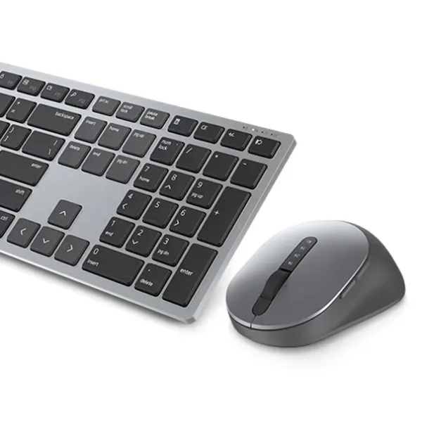 Комплект клавіатура та миша бездротовий Premier Multi-Device KM7321W сірий Dell (580-AJQV) - Фото 6