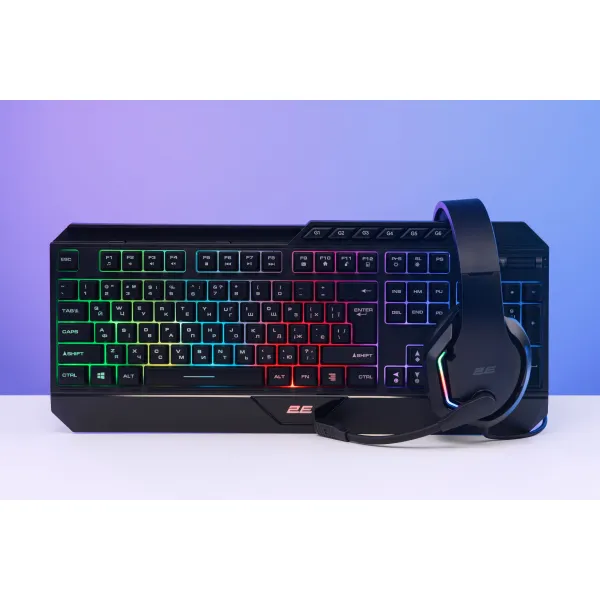 Клавиатура USB-A мембранная игровая KG315, EN/UA, чёрная 2E (2E-KG315UBK) - Фото 4