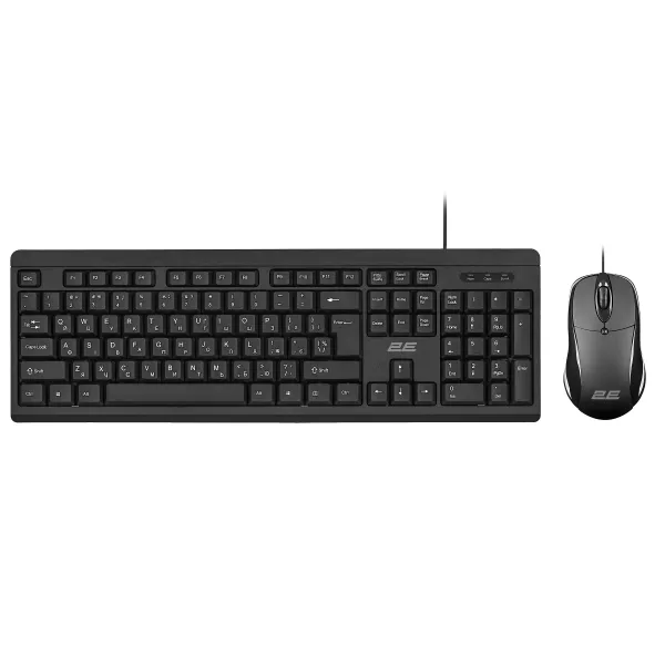 Комплект клавиатура и мышь USB-A MK401 EN/UK чёрный 2E (2E-MK401UB_UA)