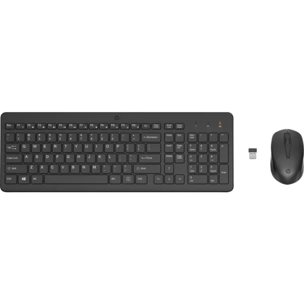 Комплект клавиатура и мышь беспроводной 330 EN/RU черный HP (2V9E6AA)