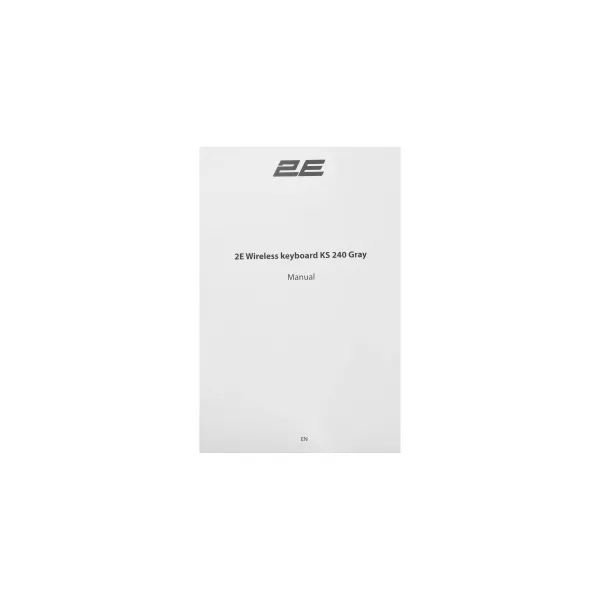 Клавиатура беспроводная WL/BT мембранная KS240, EN/UK, серо-чёрная 2E (2E-KS240WG_UA) - Фото 8