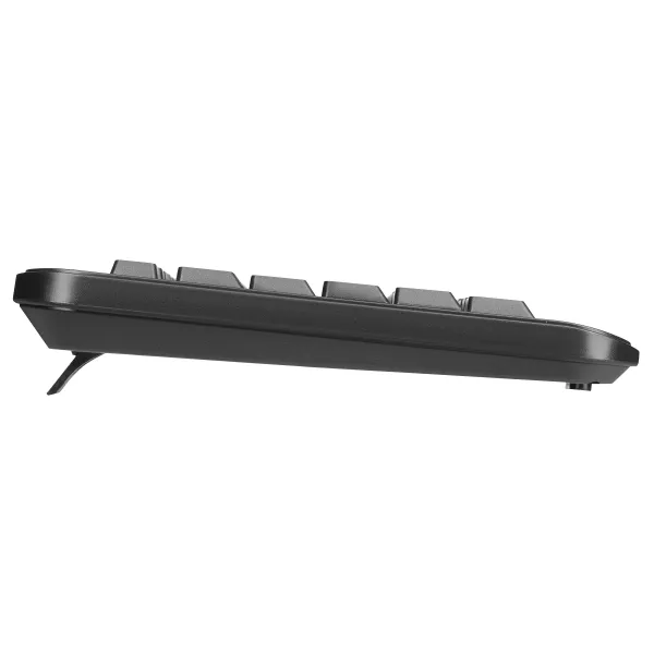 Клавиатура USB-A мембранная KM1040, EN/UK/RU, чёрная 2E (2E-KM1040UB) - Фото 3