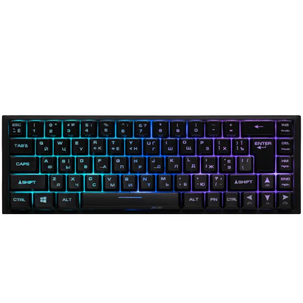 Клавиатура USB-A мембранная игровая KG350, EN/UA/RU, чёрная 2E (2E-KG350UBK)