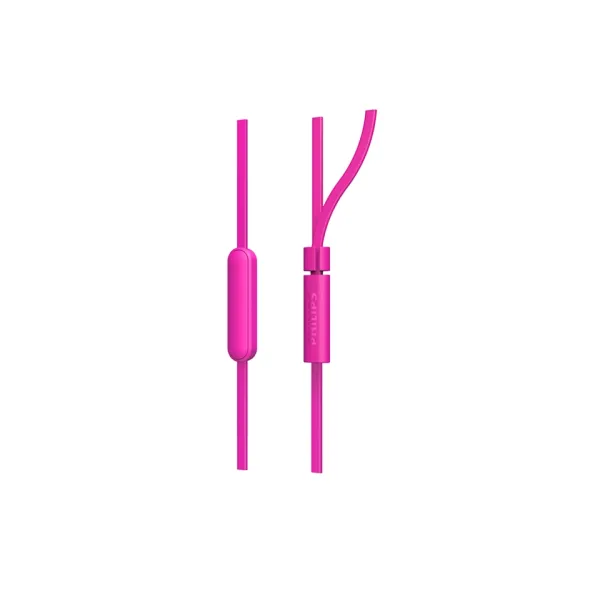 Наушники In-ear 3.5 mini-jack Mic розовые Philips (TAE1105PK/00) - Фото 2