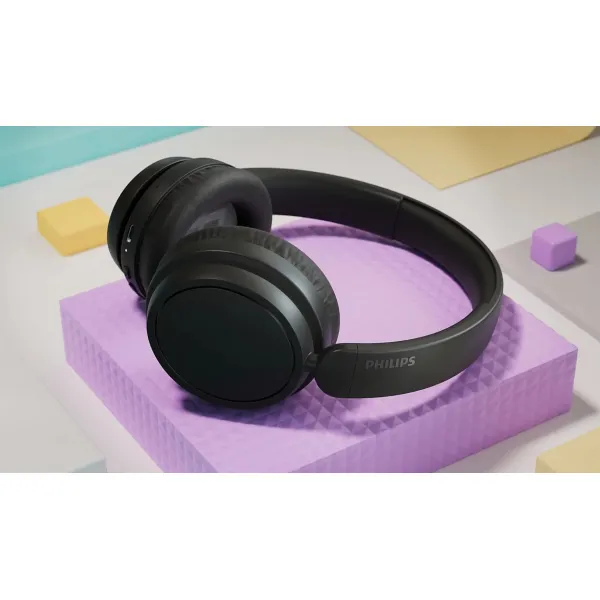 Навушники бездротові Over-ear BT 5.3 SBC Mic чорні Philips (TAH5209BK/00) - Фото 2