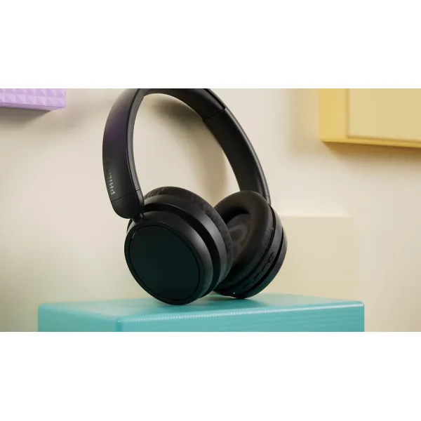 Навушники бездротові Over-ear BT 5.3 SBC Mic чорні Philips (TAH5209BK/00) - Фото 6
