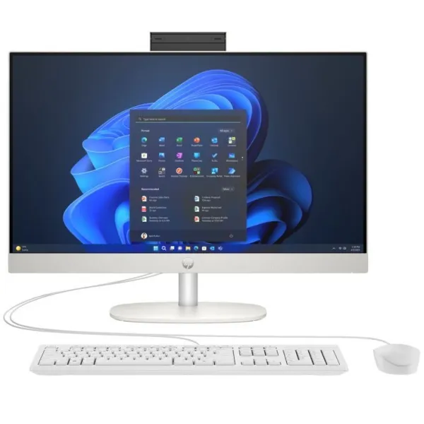 Моноблок 240-G10 23.8" IPS, Intel i3-N300, 8GB, F512GB, DOS, белый HP (8T2Z6ES) - Фото 6