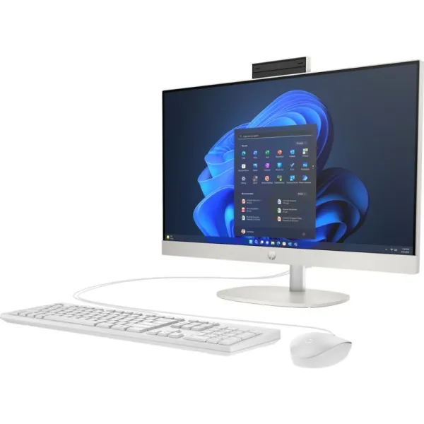 Моноблок 240-G10 23.8" IPS, Intel i3-N300, 8GB, F512GB, DOS, белый HP (8T2Z6ES) - Фото 3