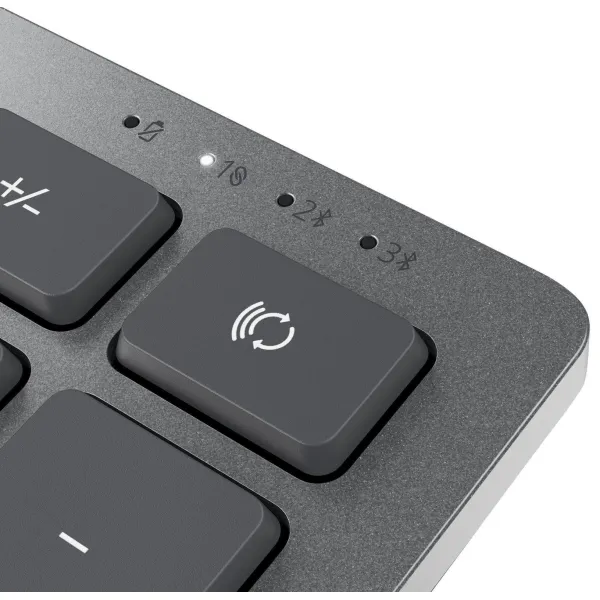 Клавиатура беспроводная Compact Multi-Device KB740, чёрно-серая Dell (580-AKOZ) - Фото 5