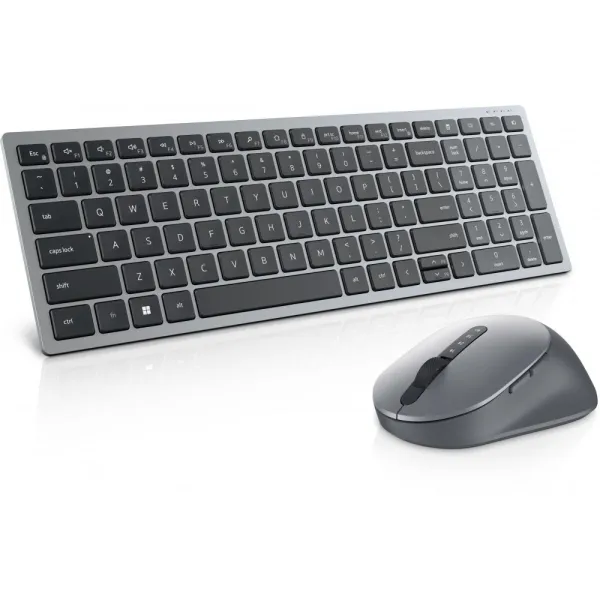 Клавиатура беспроводная Compact Multi-Device KB740, чёрно-серая Dell (580-AKOZ) - Фото 6