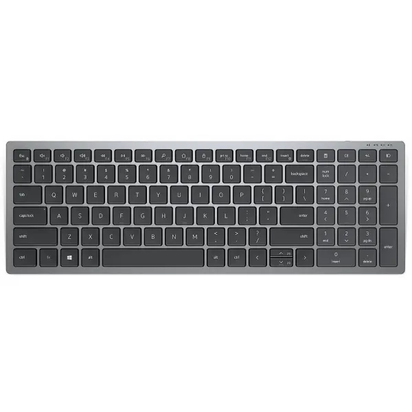 Клавиатура беспроводная Compact Multi-Device KB740, чёрно-серая Dell (580-AKOZ)