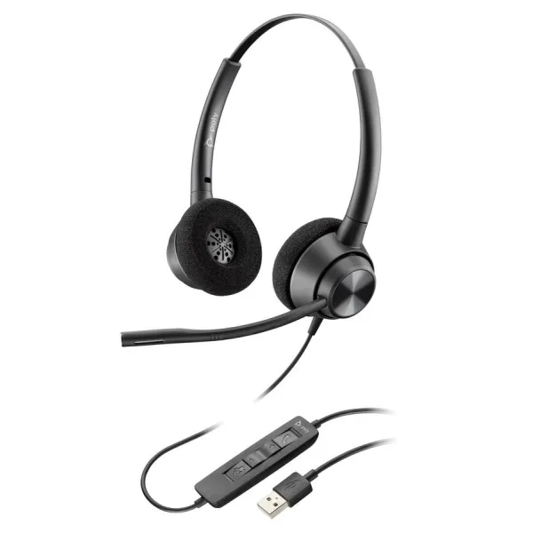Гарнитура компьютерная стерео USB-A On-ear EncorePro 320 чёрная Poly (767G0AA)