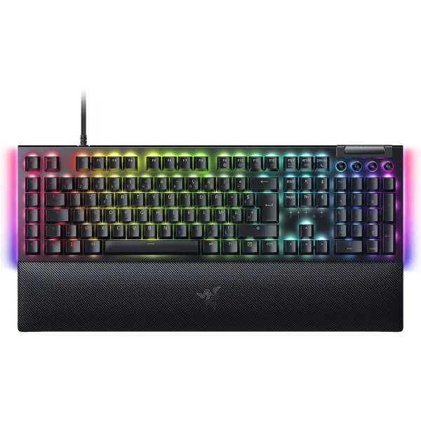 Клавіатура USB-A механічна, RGB BlackWidow V4, Yellow Switch, EN/RU, чорна Razer (RZ03-04692500-R3R1)