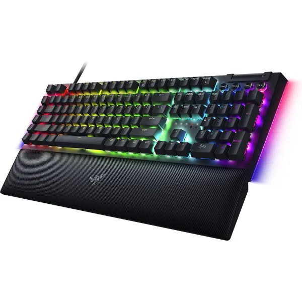 Клавіатура USB-A механічна, RGB BlackWidow V4, Yellow Switch, EN/RU, чорна Razer (RZ03-04692500-R3R1) - Фото 3