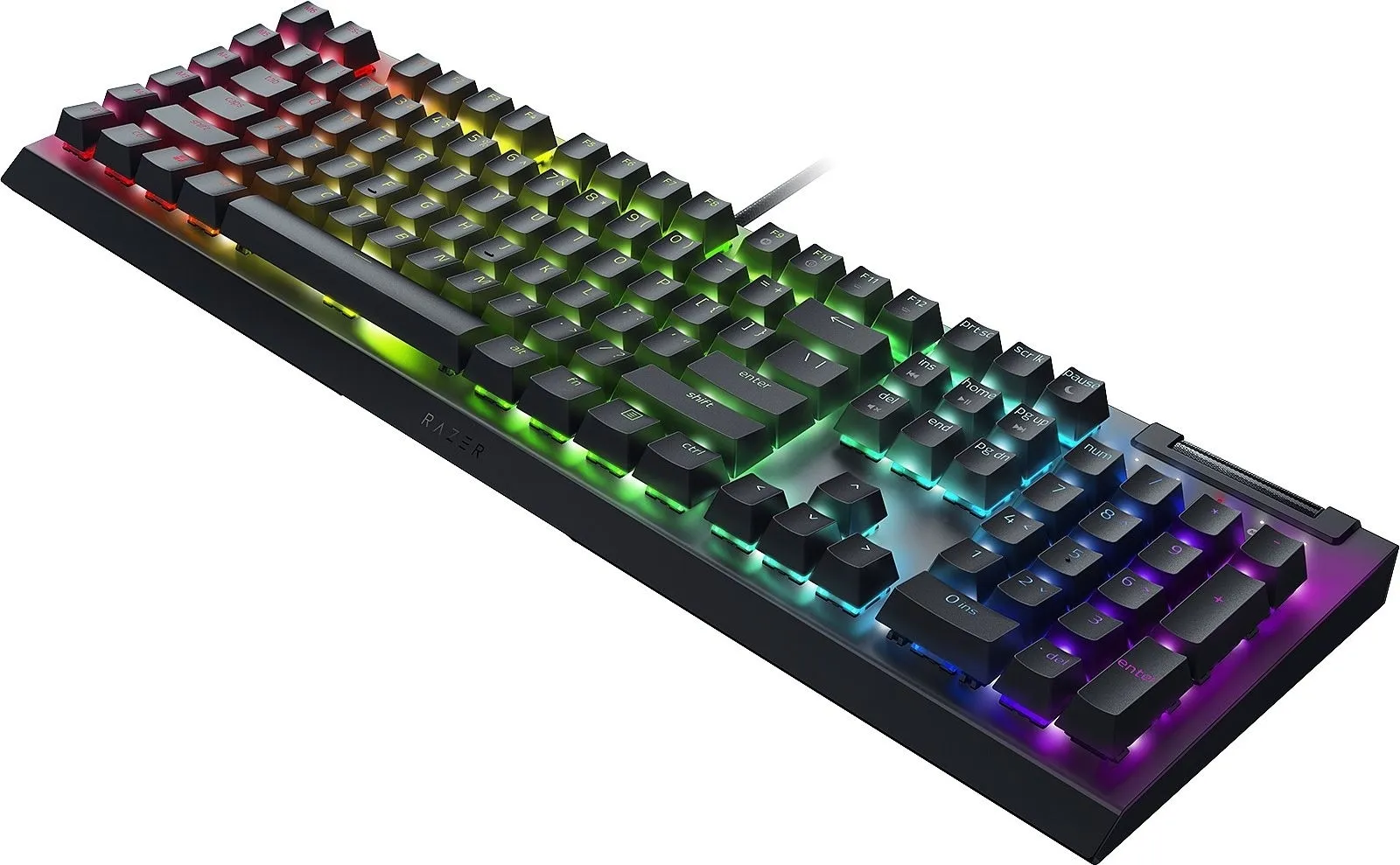 Клавіатура USB-A механічна, RGB BlackWidow V4 X, Yellow Switch, EN/RU, чорна Razer (RZ03-04702500-R3R1) - Фото 3