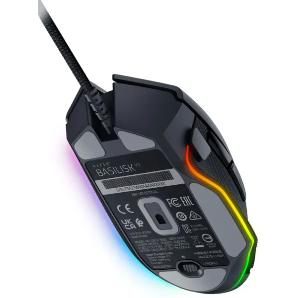 Мышь USB-A RGB Basilisk V3 чёрная Razer (RZ01-04000100-R3M1) - Фото 5