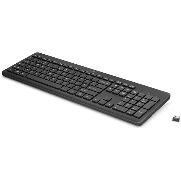 Клавиатура беспроводная мембранная 230, EN/UK, чёрная HP (3L1E7AA) - Фото 2
