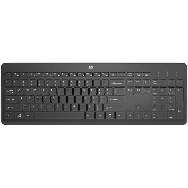 Клавиатура беспроводная мембранная 230, EN/UK, чёрная HP (3L1E7AA) - Фото 7