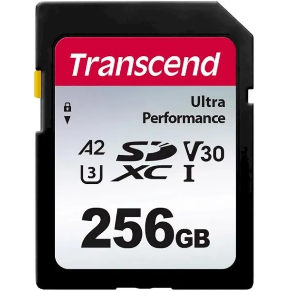Карта памяти 256GB SD C10 UHS-I U3 A2 R160/W90MB/s 4K Transcend (TS256GSDC340S) - Фото 3