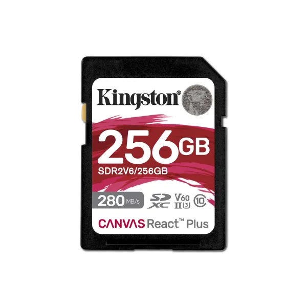 Карта памяти 256GB SD C10 UHS-II U3 R280/W150MB/s Kingston (SDR2V6/256GB)