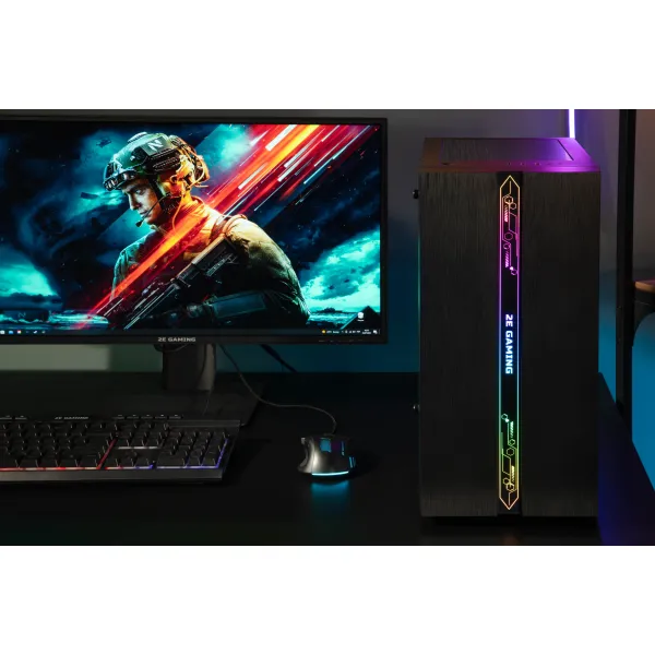 Компьютер персональный Complex Gaming Intel i5-12400F, 8Gb, F500GB, NVD1030-2, H610, G2107, 500W, FreeDos 2E (2E-8639) - Фото 1