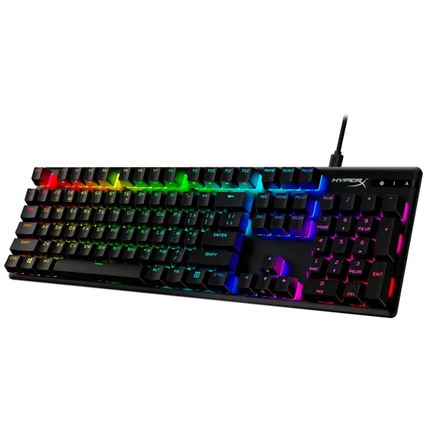 Клавиатура USB-A механическая, RGB Alloy Origins PBT, Red, EN/RU, чёрная HyperX (639N3AA) - Фото 6