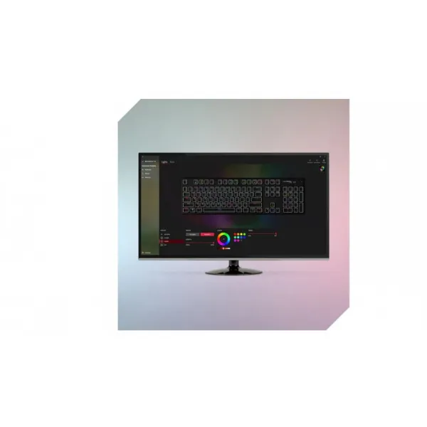 Клавиатура USB-A механическая, RGB Alloy Origins PBT, Red, EN/RU, чёрная HyperX (639N3AA) - Фото 11