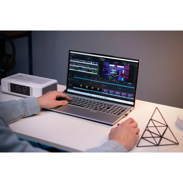 Ноутбук Complex Pro 15 15.6" FHD IPS AG, Intel i5-1240P, 32GB, F1024GB, UMA, DOS, серебристый 2E (NS51PU-15UA33) - Фото 6